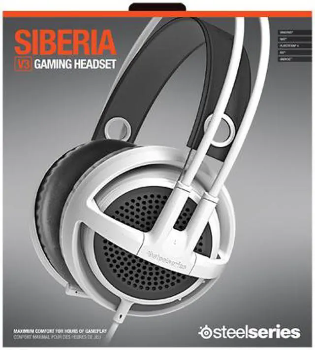 Alt view image 6 of 7 - SteelSeries Siberia V3 Single 4-Pole Connection Connector Circumaural Gaming Headset