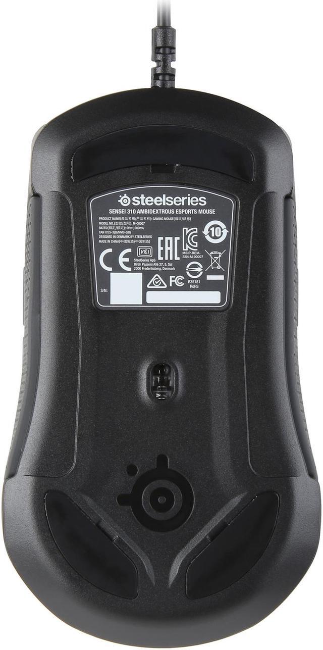 Alt view image 5 of 5 - SteelSeries Sensei 310 Gaming Mouse, 12,000 CPI TrueMove3 Optical Sensor, Split-Trigger Buttons, Prism RGB