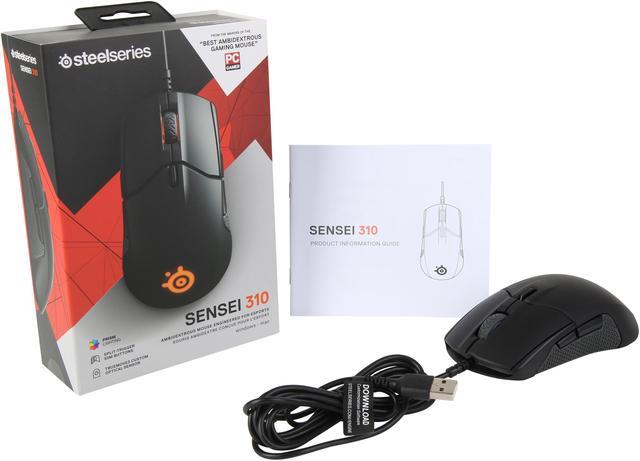 Alt view image 6 of 5 - SteelSeries Sensei 310 Gaming Mouse, 12,000 CPI TrueMove3 Optical Sensor, Split-Trigger Buttons, Prism RGB