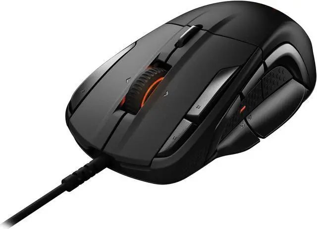 Alt view image 2 of 11 - SteelSeries Rival 500 MOBA/MMO Gaming Mouse, 15 buttons, Tactile Alerts, 16000 CPI, Multicolor
