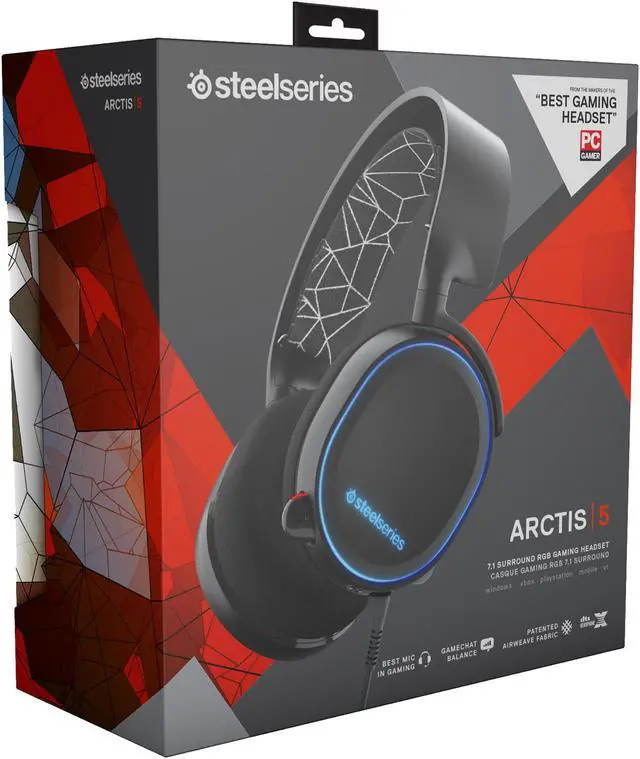 Alt view image 7 of 7 - Steelseries Arctis 5 Headset - Black