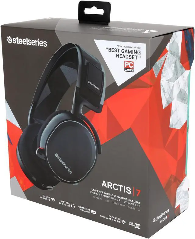 Alt view image 4 of 4 - SteelSeries Arctis 7 Wireless Gaming Headset with DTS Headphone:X 7.1 Surround for PC, PlayStation 4, VR, Mac and Wired for Xbox One, Android and iOS - Black