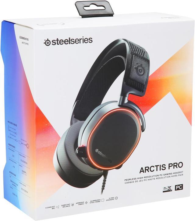 Alt view image 6 of 6 - SteelSeries Arctis Pro High Fidelity Gaming Headset - Hi-Res Speaker Drivers - DTS Headphone: X v2.0 Surround for PC, Black