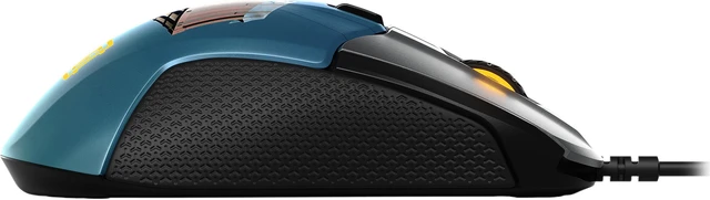 Alt view image 3 of 7 - SteelSeries Rival 310 PUBG Edition 62435 Black/Blue 6 Buttons USB Wired Optical Gaming Mouse