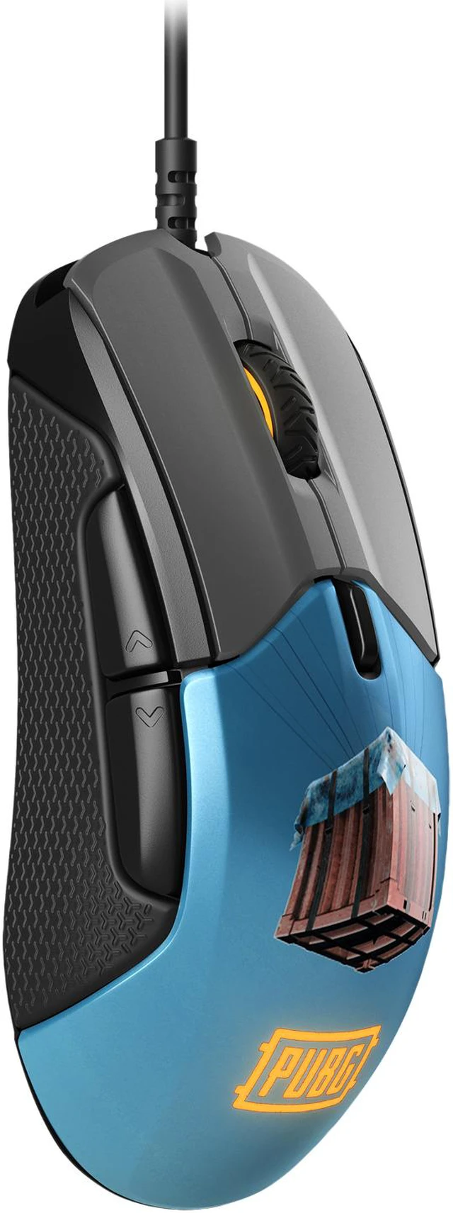 Alt view image 2 of 7 - SteelSeries Rival 310 PUBG Edition 62435 Black/Blue 6 Buttons USB Wired Optical Gaming Mouse