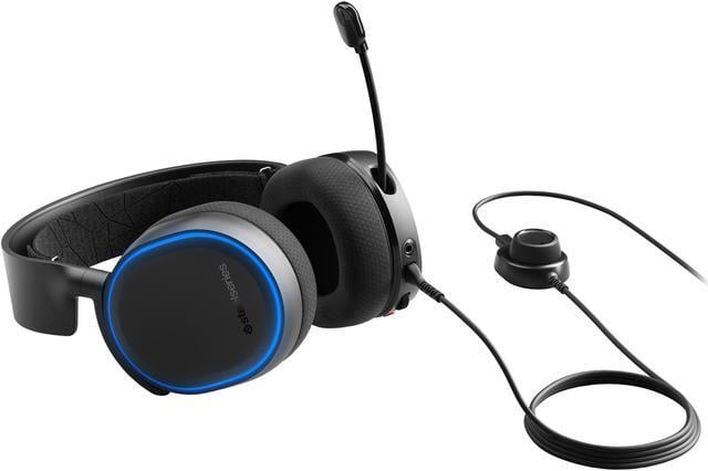 Alt view image 6 of 9 - SteelSeries Arctis 5 - RGB Illuminated Gaming Headset with DTS Headphone: X v2.0 Surround - for PC and PlayStation 4 - Black