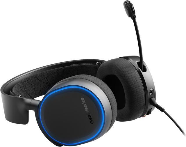 Alt view image 5 of 9 - SteelSeries Arctis 5 - RGB Illuminated Gaming Headset with DTS Headphone: X v2.0 Surround - for PC and PlayStation 4 - Black