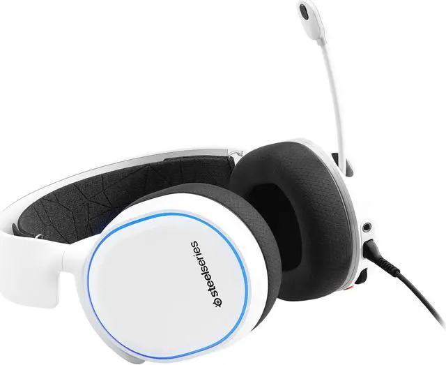 Alt view image 5 of 9 - SteelSeries ARCTIS 5 7.1 Surround RGB Gaming Headset - White (2019 Edition)
