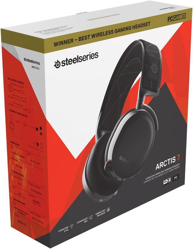 Alt view image 7 of 8 - SteelSeries ARCTIS 7 Wireless Gaming Headset - Black (2019 Edition)