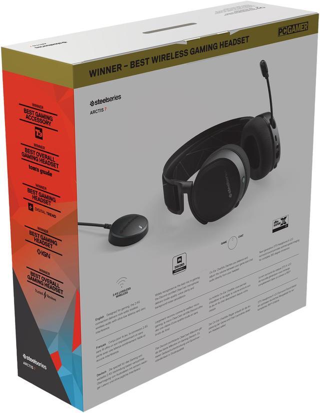 Alt view image 8 of 8 - SteelSeries ARCTIS 7 Wireless Gaming Headset - Black (2019 Edition)