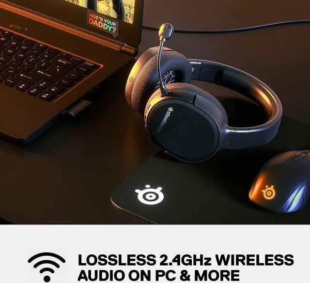 Alt view image 2 of 7 - SteelSeries Arctis 1 Wireless Gaming Headset – USB-C – Detachable Clearcast Microphone – for PC, PS4, Nintendo Switch and Lite, Android – Black