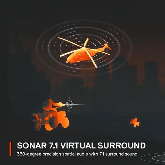 Alt view image 6 of 10 - SteelSeries Arctis 7+ Wireless Gaming Headset – Lossless 2.4 GHz – 30 Hour Battery Life – USB-C – 7.1 Surround – For PC, PS5, PS4, Mac, Android and Switch - Black