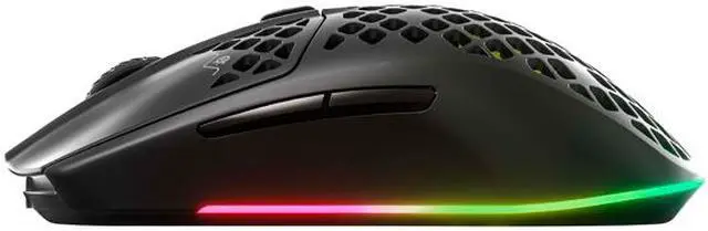 Alt view image 2 of 3 - SteelSeries Aerox 3 Wireless 2022 Edition 62612 Black 6 Buttons 2.4GHz / Bluetooth 5.0 Optical Gaming Mouse