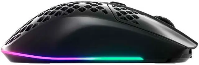 Alt view image 3 of 3 - SteelSeries Aerox 3 Wireless 2022 Edition 62612 Black 6 Buttons 2.4GHz / Bluetooth 5.0 Optical Gaming Mouse