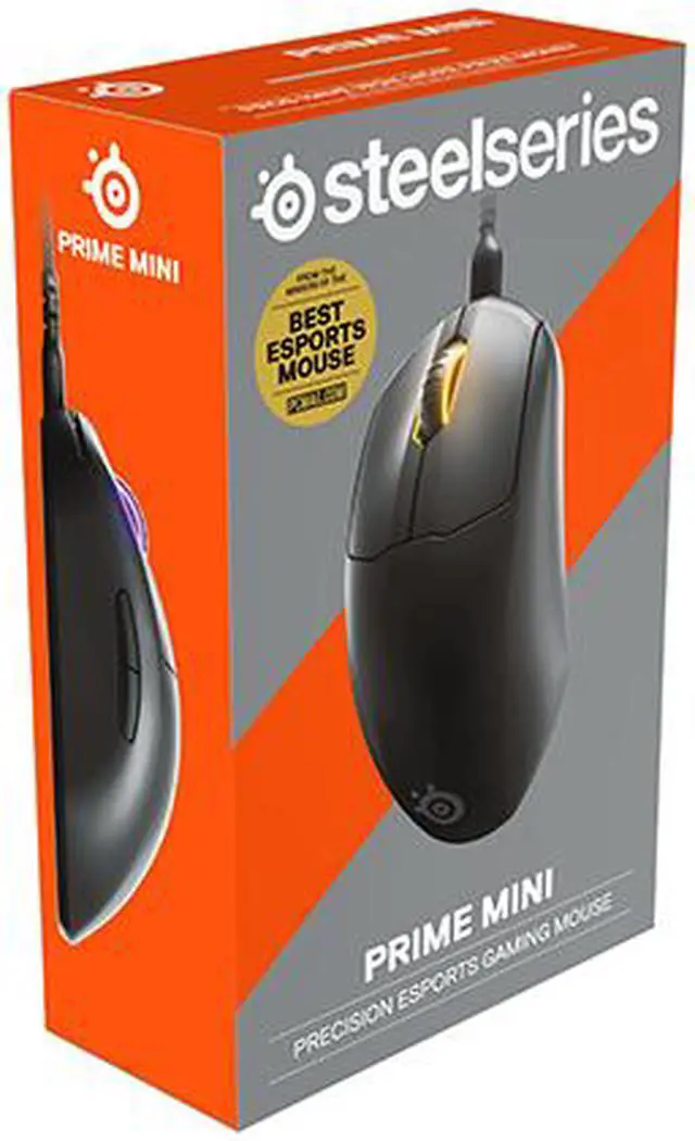 Alt view image 3 of 3 - SteelSeries Esports Mini FPS Gaming Mouse Ultra Light 61g – Prime Mini Edition – 5 Programmable Buttons – 18K CPI TrueMove Pro Sensor – Magnetic Optical Switches - Customizable - RGB Lighting – PC/Mac