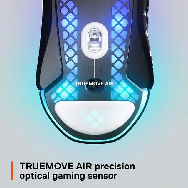Alt view image 8 of 10 - SteelSeries Aerox 9 Wireless – Ultra-Lightweight Wireless Gaming Mouse – 18000 CPI – TrueMove Air Optical Sensor - Water Resistant– 180 Hour Battery – 18 Programmable Buttons
