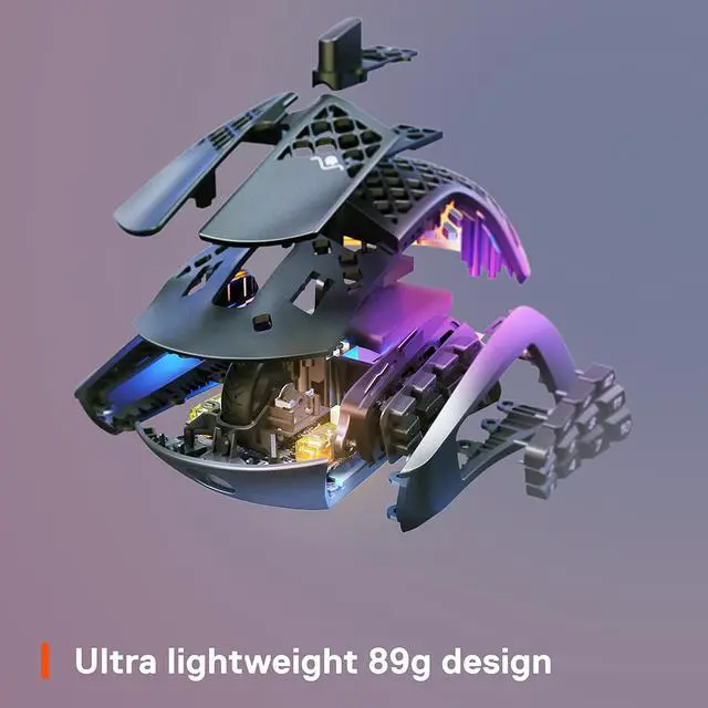 Alt view image 3 of 10 - SteelSeries Aerox 9 Wireless – Ultra-Lightweight Wireless Gaming Mouse – 18000 CPI – TrueMove Air Optical Sensor - Water Resistant– 180 Hour Battery – 18 Programmable Buttons