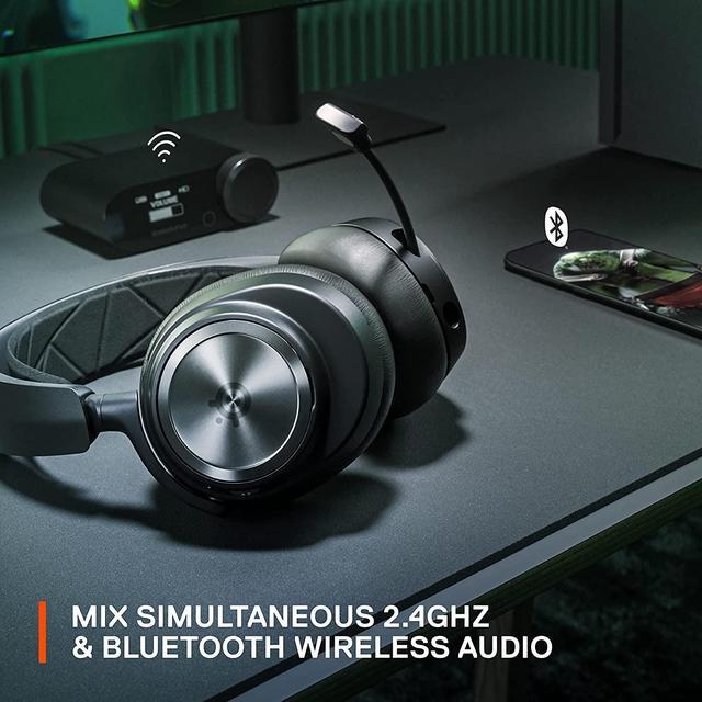 Alt view image 7 of 11 - SteelSeries Arctis Nova Pro Wireless Multiplatform High-Fidelity Gaming Audio with Active Noise Cancellation - Black
