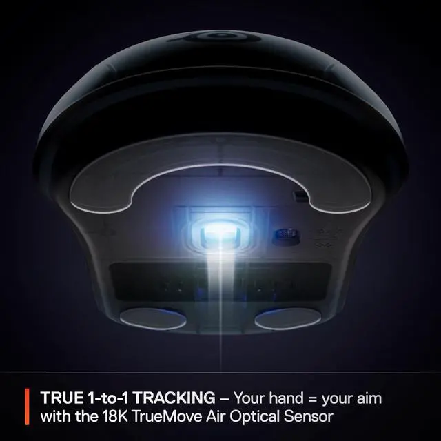 Alt view image 4 of 6 - SteelSeries Rival 3 Wireless Gen 2 Gaming Mouse — 2.4GHz and Bluetooth, 18000 DPI TrueMove Air Optical Sensor, 60 Million Click Durability, Light-Weight, 100% PTFE Feet — Black
