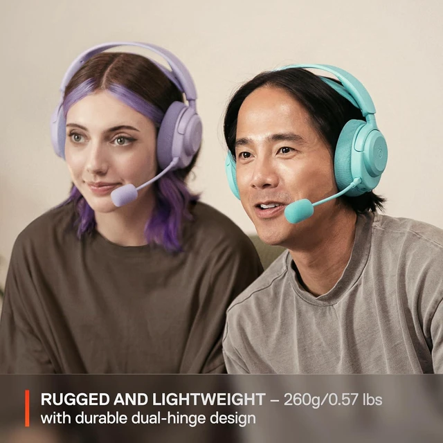 Alt view image 5 of 9 - SteelSeries Arctis Nova 3X Wireless Multi-Platform Gaming Headset - Mobile App Control, 40 HR Battery, Neodymium Magnetic Drivers, 2.4GHz/Bluetooth, Xbox, PS5, PC, Switch, Mobile - Aqua