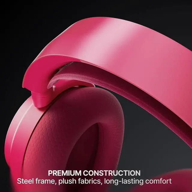 Alt view image 2 of 9 - SteelSeries Arctis Nova 7 Wireless Gen 2 Gaming Headset - Real-Time App Control, 50+ HR Play, Neodymium Drivers, Mix 2.4GHz/Bluetooth, PC, PS5, PS4, Switch 1/2, Mobile - Magenta