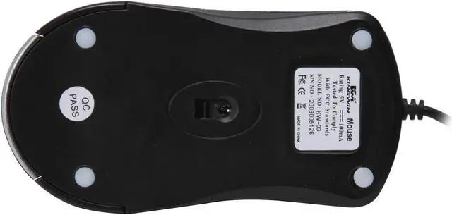 Alt view image 6 of 7 - KINGWIN KW-03 Silver/Black 3 Buttons 1 x Wheel USB Wired Optical Mouse