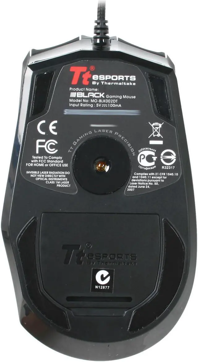Alt view image 7 of 8 - Tt eSPORTS BLACK Laser Gaming Mouse MO-BLK002DT