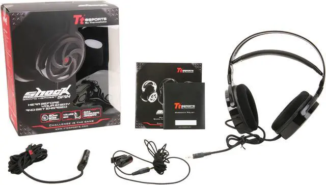 Alt view image 5 of 5 - Tt eSPORTS SHOCK Spin Gaming Headset - Diamond Black