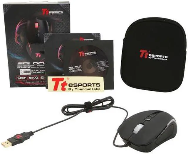 Alt view image 5 of 5 - Tt eSPORTS BLACK ELEMENT Laser Gaming Mouse MO-BLE001DT
