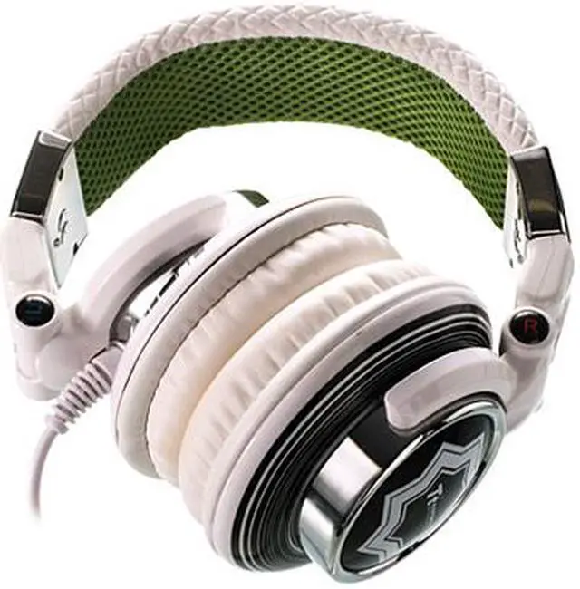 Alt view image 4 of 4 - Dracco HT-DRA007OEWH 3.5mm Connector High Performance Professional Headphone rock white