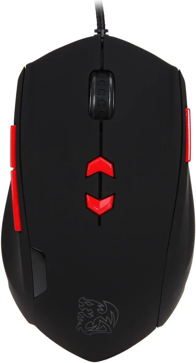 Alt view image 2 of 5 - Tt eSPORTS THERON Infrared MO-TRN006DTM Black 8 Buttons 1 x Wheel USB Wired Optical Gaming Mouse