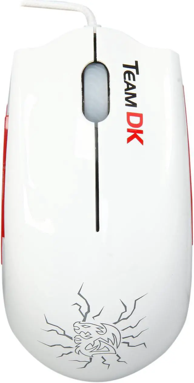 Alt view image 2 of 5 - Tt eSPORTS SAPHIRA Team DK Edition MO-DKS-WDOOWH-EN White 5 Buttons 1 x Wheel USB Wired Optical Gaming Mouse