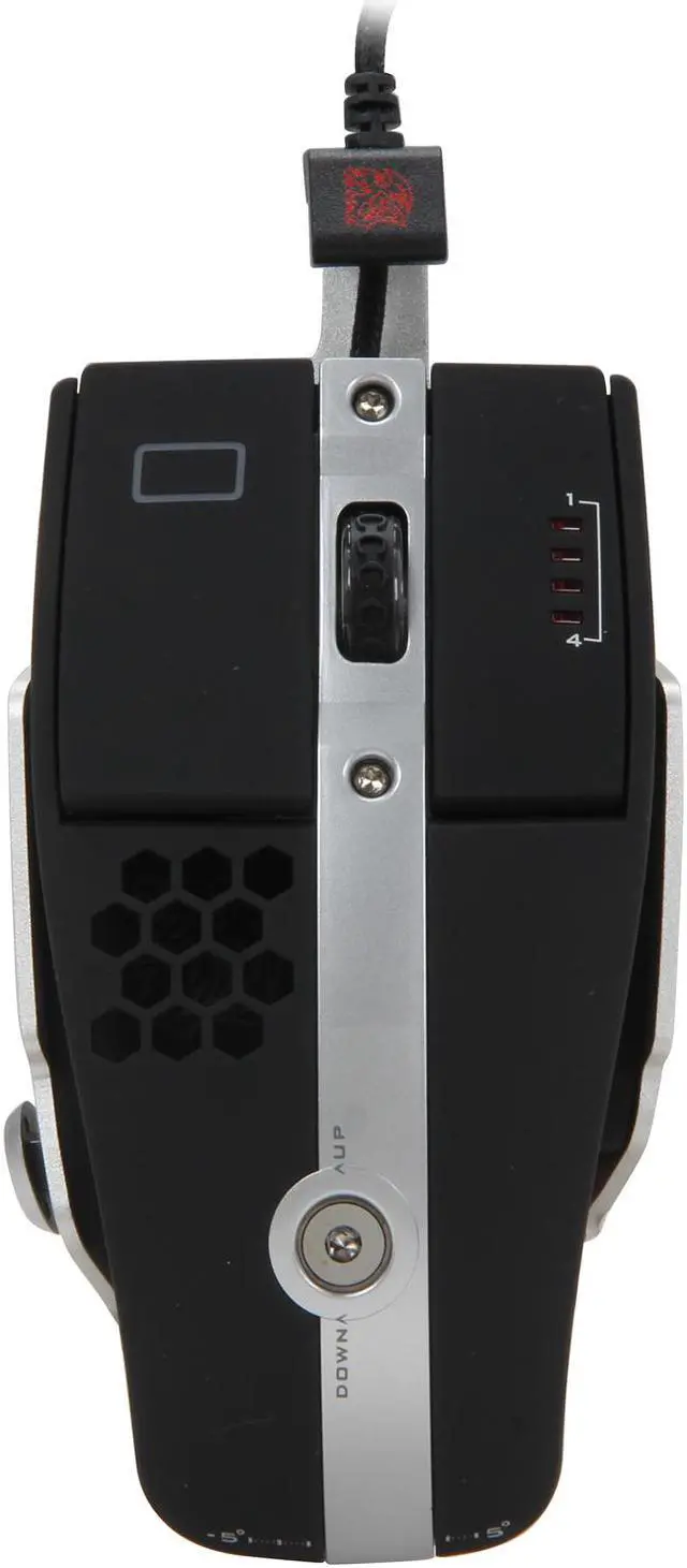 Alt view image 3 of 6 - Tt eSPORTS Level 10 M USB Laser Gaming Mouse - Diamond Black