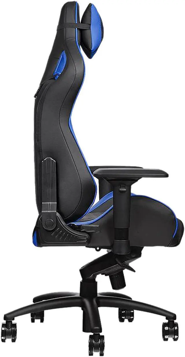 Alt view image 7 of 16 - Tt eSPORTS GTF 100 (GC-GTF-BLMFDL-01) GTF 100 Gaming Chair Black & Blue