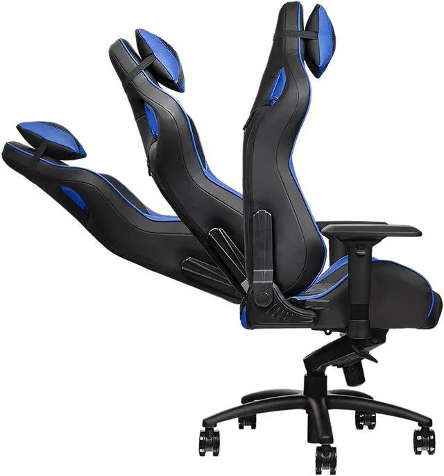 Alt view image 8 of 16 - Tt eSPORTS GTF 100 (GC-GTF-BLMFDL-01) GTF 100 Gaming Chair Black & Blue