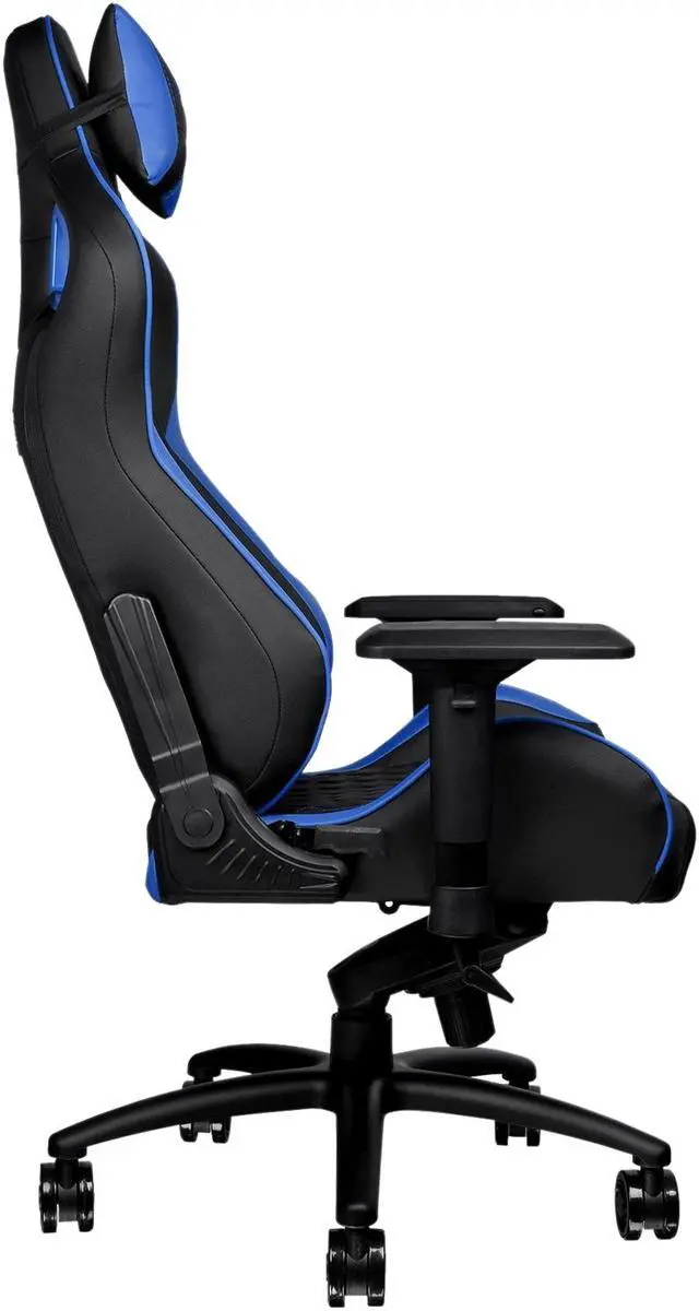 Alt view image 4 of 16 - Tt eSPORTS GTF 100 (GC-GTF-BLMFDL-01) GTF 100 Gaming Chair Black & Blue