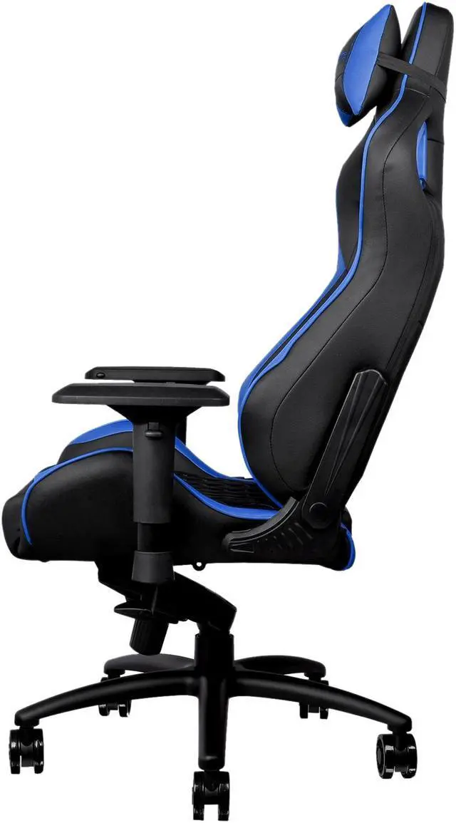 Alt view image 3 of 16 - Tt eSPORTS GTF 100 (GC-GTF-BLMFDL-01) GTF 100 Gaming Chair Black & Blue