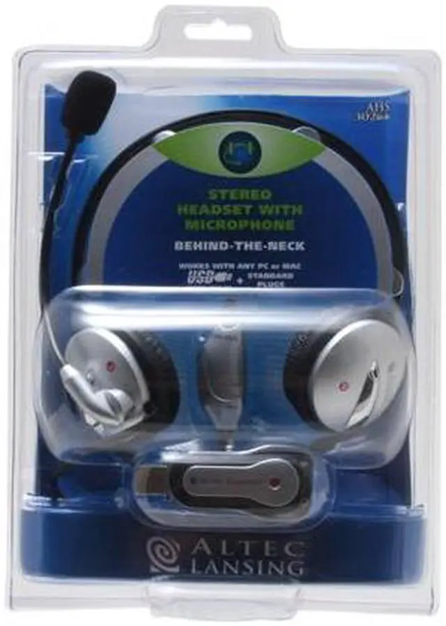 Alt view image 2 of 2 - ALTEC LANSING AHS302USB 3.5mm/ USB Connector Circumaural Stereo Headset