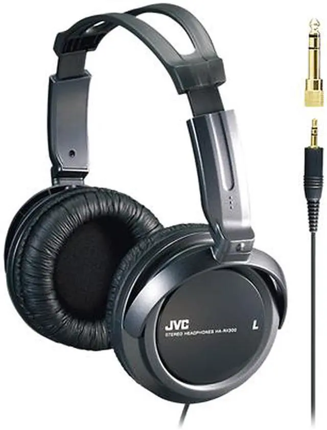 Main image of JVC Black HA-RX300 3.5mm/ 6.3mm Connector Circumaural Full Size Headphone