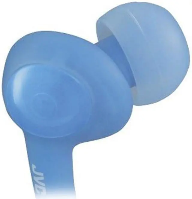 Alt view image 2 of 2 - JVC Blue HA-FX5-A 3.5mm Connector Canal Gumy Plus Earphone (Blue)