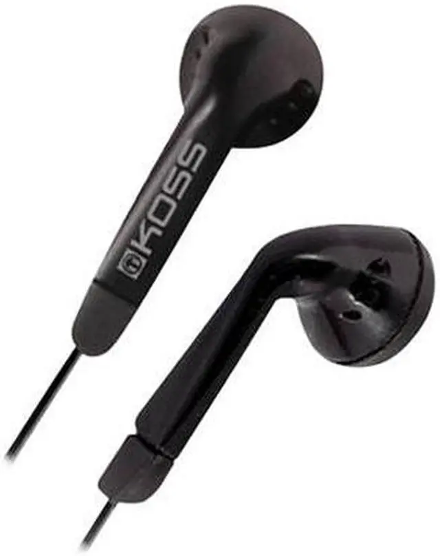 Main image of KOSS Black KE5K (175481) 3.5mm Connector Earbud Earphone (Black)