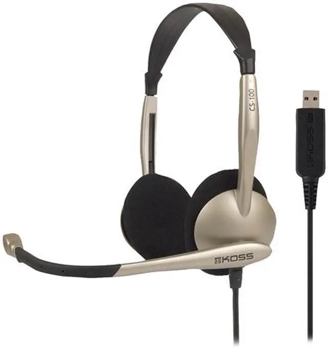 Main image of Koss 178188 USB Connector Supra-aural On-Ear Over-the-Head Stereophone Headset