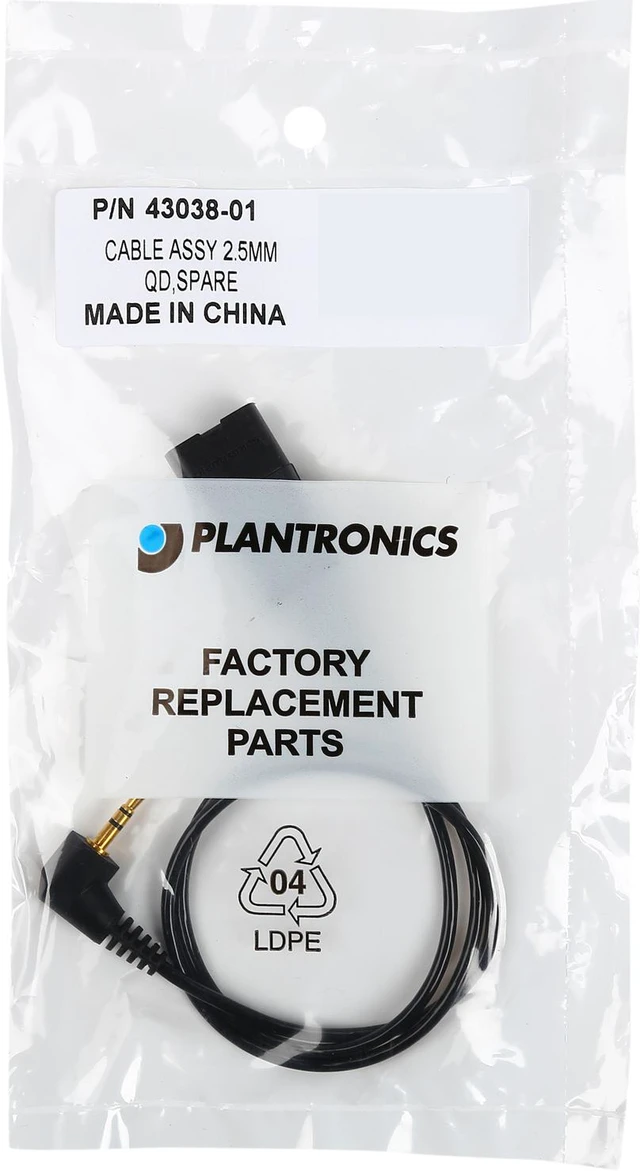 Plantronics Quick Disc. Cable Straight (43038-01) - Newegg.com