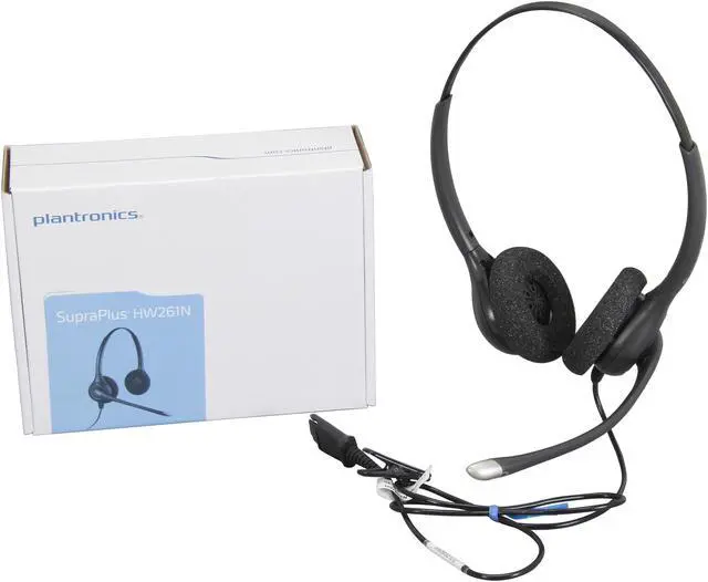 Alt view image 7 of 7 - Plantronics SupraPlus Wideband (Noise-Canceling Binaural) Headset (64339-31 )