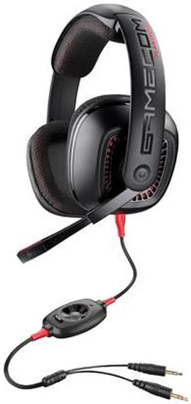 Alt view image 2 of 2 - PLANTRONICS 79731-01 1 x microphone ( mini-phone 3.5 mm ) 1 x headphones ( mini-phone stereo 3.5 mm ) Connector Circumaural GameCom 377 Open-Ear Gaming Headset