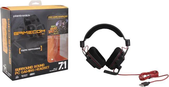 Alt view image 6 of 6 - Plantronics - GameCom 780 Over-the-Ear Headset + ORCS Must Die 2 Download