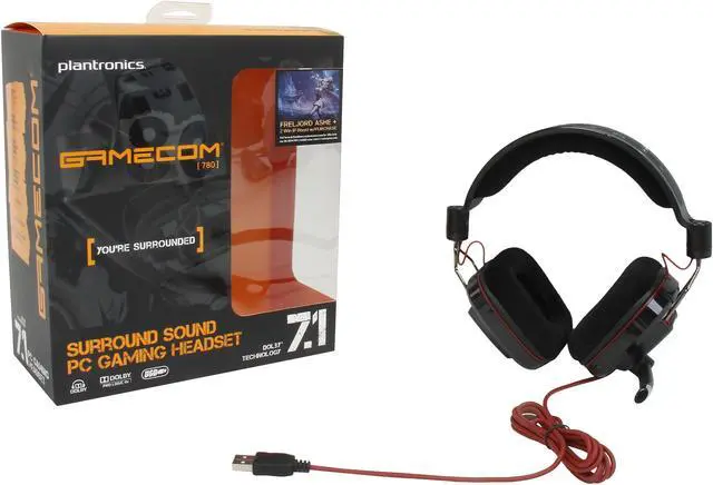 Alt view image 6 of 6 - PLANTRONICS Gamecom780LOL USB Connector Circumaural Surround Sound Stereo PC Gaming Headset, League of Legends Bundle Editon