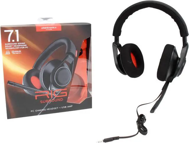 Alt view image 7 of 7 - Plantronics Rig 7.1 Surround Sound USB Gaming Headset + USB Amplifier