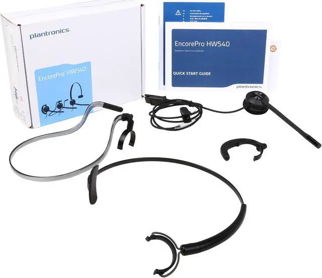 Alt view image 7 of 7 - Plantronics HW540 EncorePro 3-in-1 Headset