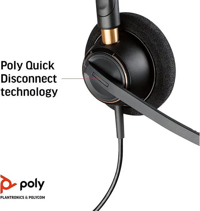 Alt view image 9 of 12 - PLANTRONICS 89434-01 Encore Pro HW520 Headset